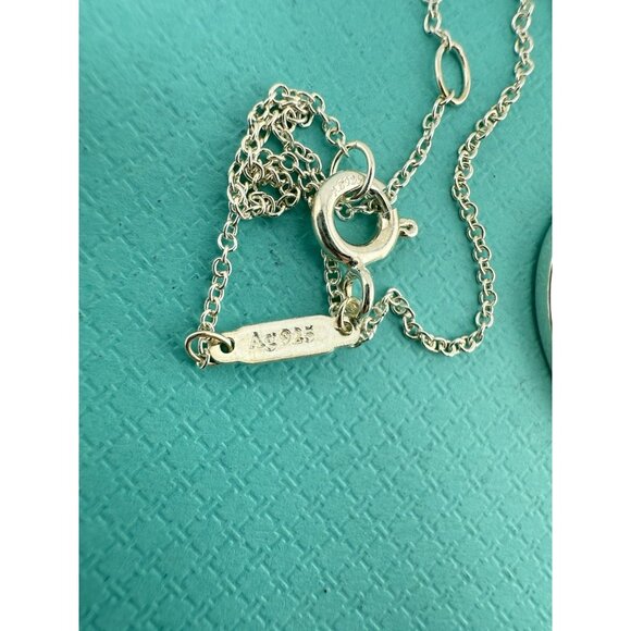 Tiffany & Co. Please Return to Joy Limited Edition Heart Charm Necklace Silver - Picture 7 of 8